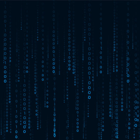 Slika pokazuje veliki skup jedinica i nula, koje predstavljaju gusto zbijene informacije iskazane binarnim brojevnim sistemom koji koriste računari za META podatke.